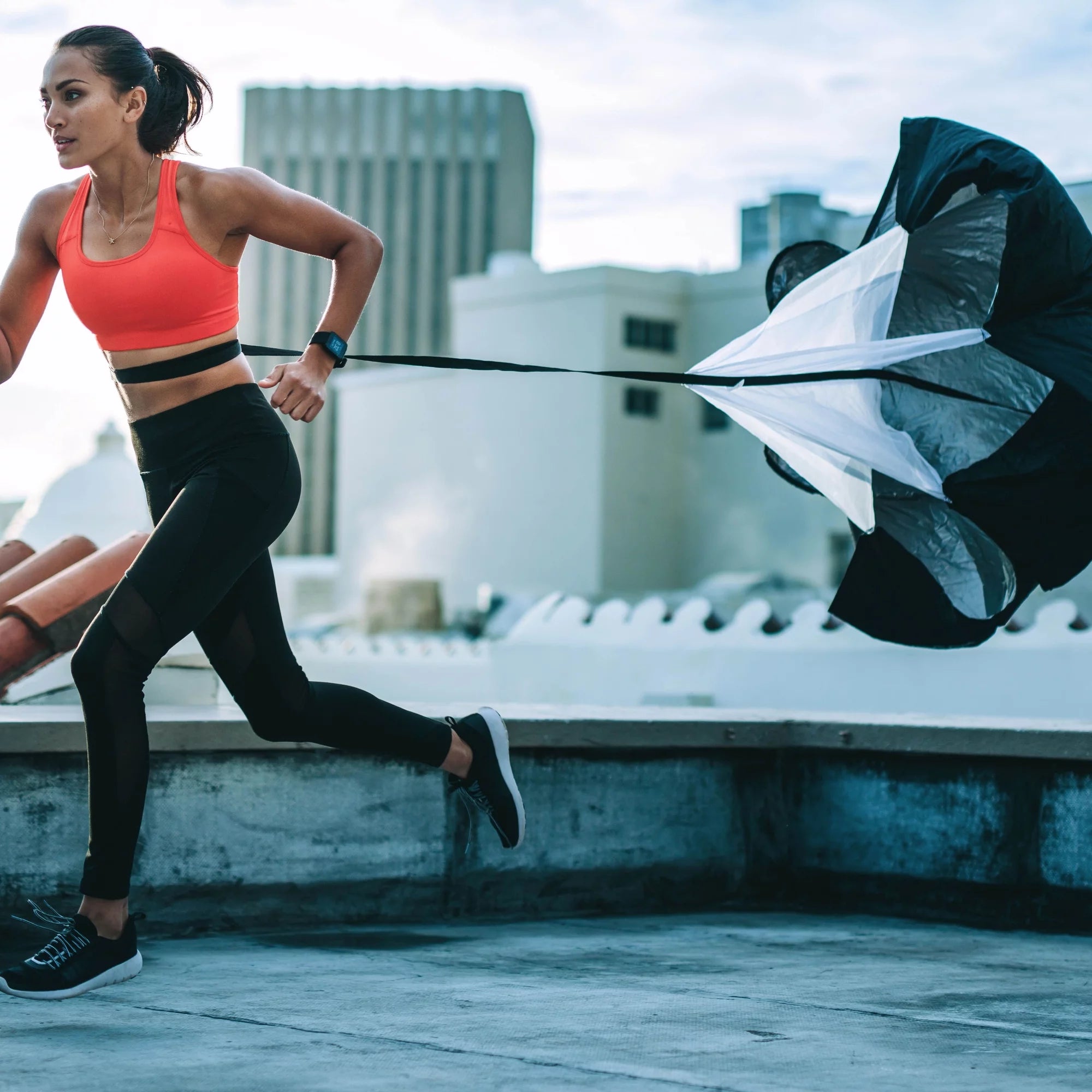 Agility Ladder Speed Training Equipment – Resistance Parachute and Workout Cones for Football and Soccer, Sports Footwork Gear